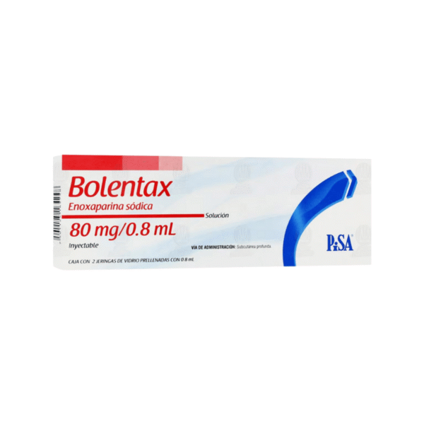 Solución Inyectable Bolentax 2 Jeringas Prellenadas 80 mg/0.8 ml